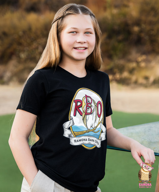 Youth Tee with Red Logo