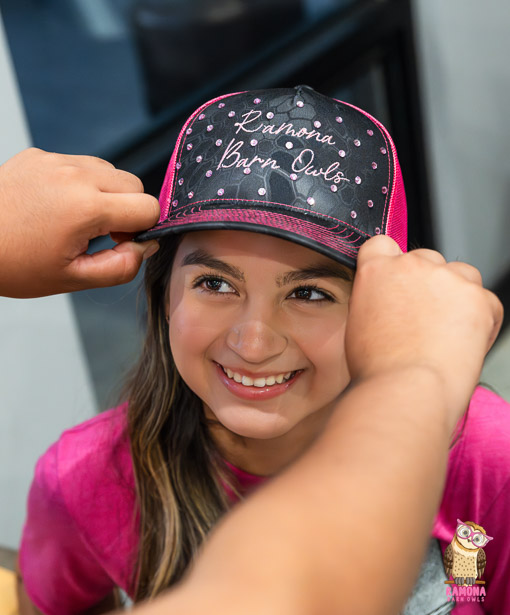 Black and Pink Trucker Hat