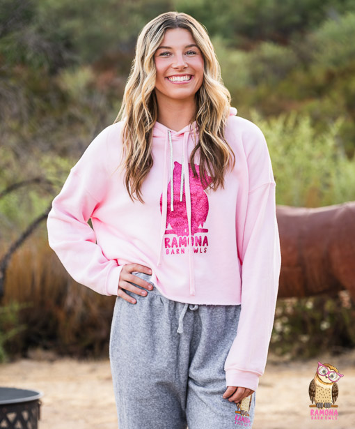 Perfect Hoodie with Pink Glitter Design