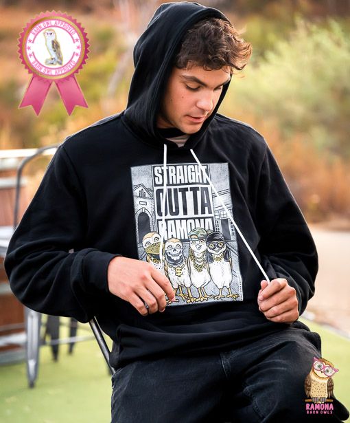 Black Hoodie with Straight Outta Ramona Logo