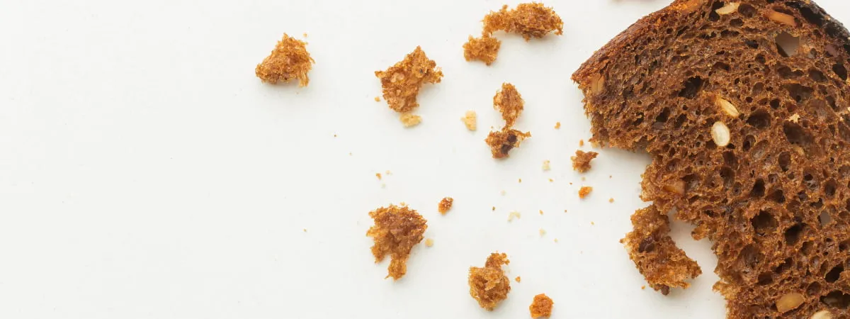 Food crumbs that can attract mice and encourage infestations