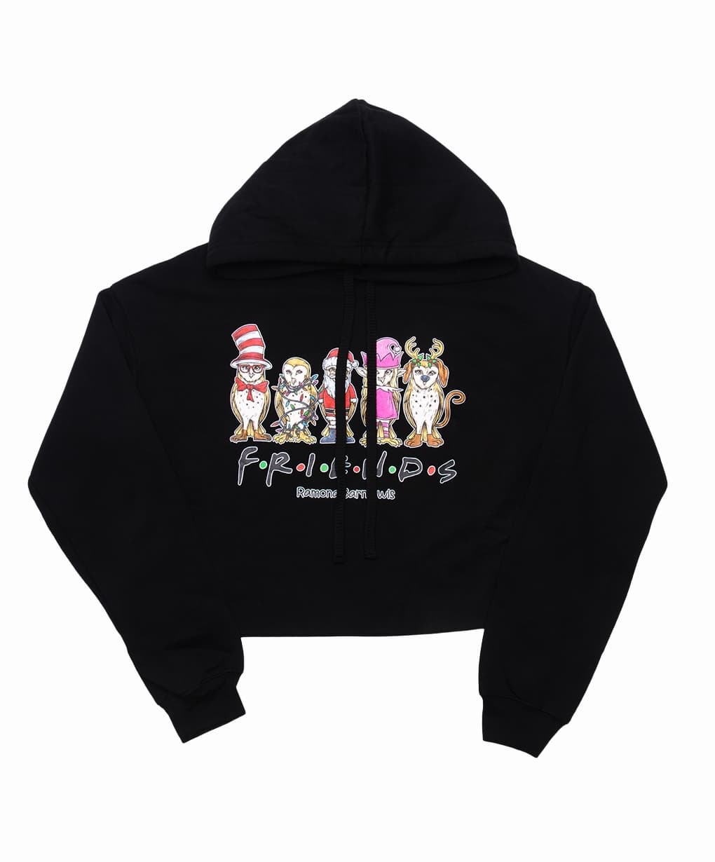 Women’s Holiday Sweatshirt | Limited Edition Cropped Hoodie